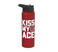 Funny Volleyball Kiss My Ace Stainless Steel Insulated Water Bottle