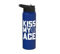Funny Volleyball Kiss My Ace Stainless Steel Insulated Water Bottle