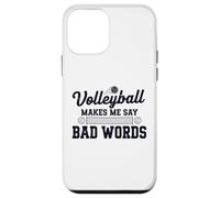 Funny Volleyball makes me say bad words Volleyball player Case for iPhone 12 mini
