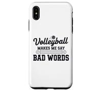 Funny Volleyball makes me say bad words Volleyball player Case for iPhone XS Max
