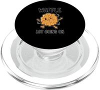 Funny Waffle Lot Going On Waffle Lover Pun PopSockets PopGrip for MagSafe