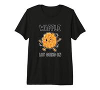 Funny Waffle Lot Going On Waffle Lover Pun Premium T-Shirt