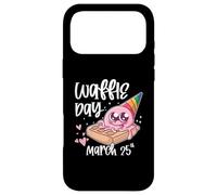 Funny Waffles International Waffle Day Case for iPhone 17 Pro Max