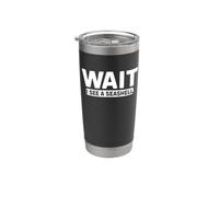Funny Wait I See A Seashell Beachcomber Gone Shelling Swag Stainless Steel Insulated Tumbler