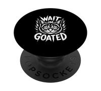 Funny Wait Im Goated Cat Lightning Saying PopSockets Adhesive PopGrip