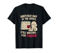 Funny Waiting for Friday Office Humor Graphic T-Shirt