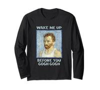 Funny Wake Me Up Before You Go Van Gogh Sleepy Genius Master Long Sleeve T-Shirt