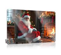 Funny Wall Signs Santa'S Warmth In A Haunted Room Tin Sign Sign Decor Metal Tin Sign Wall Decor(20X30CM)