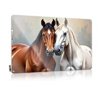 Funny Wall Signs Two Majestic Horses: A Beautiful Pair Tin Sign Sign Decor Metal Tin Sign Wall Decor(20X30CM)