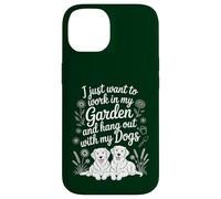 Funny Want to Work In My Garden Hangout With My Dog Lover Case for iPhone 14