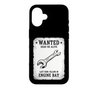 Funny Wanted Poster Saying Dead Alive 10mm Wrench Case for iPhone 16