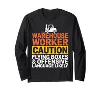 Funny Warehouse Worker Logistics Forklift Long Sleeve T-Shirt