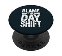 Funny Warehouse Worker Night Shift Overnight Crew PopSockets Adhesive PopGrip