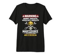 Funny Warning Maintenance Technician Annoy at Your Own Risk Premium T-Shirt