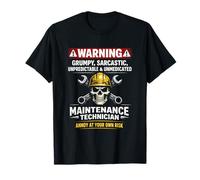 Funny Warning Maintenance Technician Annoy at Your Own Risk T-Shirt