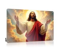 Funny Warning Signs Jesus In Glory: A Heavenly Vision Tin Sign Bar Signs Vintage Pool Zone Tin Sign(30X40CM)