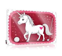 Funny Warning Signs Unicorn Polo Party: Hearts And Hooves Tin Sign Bar Signs Vintage Pool Zone Tin Sign(30X40CM)