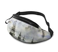 Funny Warships Fanny Pack for Women Men Fashion Waist Bag Hip Bum Bag with Adjustable Belt for Travel Outdoors Sports Running