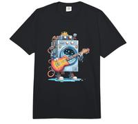 Funny Washing Machine Robot with E-Guitar Costume Comfort Colors Adult Heavyweight T-Shirt