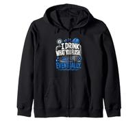 Funny Wastewater Operator I Drink What You Flush Zip Hoodie