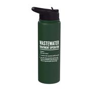 Funny Wastewater Treatment Operator Definition Stainless Steel Insulated Water Bottle