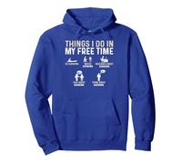 Funny Watch Kayaking Research About Kayaking Kayak Pullover Hoodie, Adult Unisex, Royal Blue, X-Large
