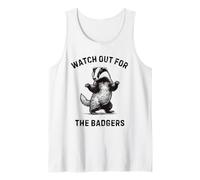 Funny Watch Out for the Badgers Ireland Travel Irish Advice Tank Top