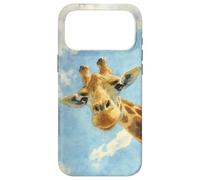 Funny Watercolor Giraffe Sky Portrait Case for iPhone 17 Pro Max