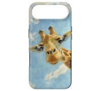 Funny Watercolor Giraffe Sky Portrait Case for iPhone Air