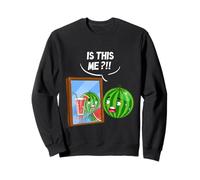 Funny Watermelon Juice Mirror Humor Meme Melon Is This Me Sweatshirt