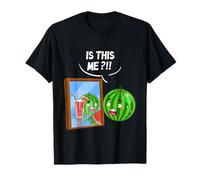 Funny Watermelon Juice Mirror Humor Meme Melon is This Me T-Shirt
