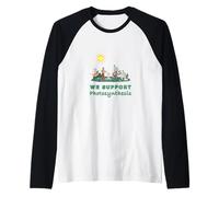 Funny We Support Photosynthesis Planting Plants Raglan Baseball Tee