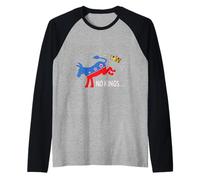 Funny We The People Serve No Kings Raglan Baseball Tee