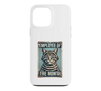 FUNNY WEARY CAT Employee of the Month Case for iPhone 13 Pro Max