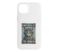 FUNNY WEARY CAT Employee of the Month Case for iPhone 14 Plus