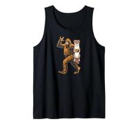 Funny Weasel Bigfoot Cryptid Lover Animal Enthusiast Design Tank Top