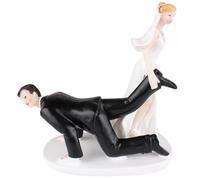 Funny Wedding Cake Topper, Groom Can't Escape Figurine