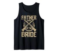 Funny Wedding Father of The Bride Hunting Tank Top