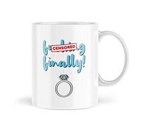 Funny Wedding Mug for The Bride - F*cking Finally Getting Married - Engagement Gifts - Wedding Gifts for her - Unique Mugs Weddings MBH965