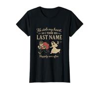 Funny Wedding Quote He Stole My Heart Took His Last Name T-Shirt