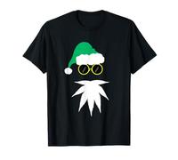 Funny Weed Leaf Santa Beard Naughty Christmas Marijuana T-Shirt