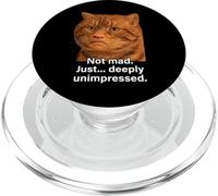 Funny Weird Cat Face Meme Silly Hilarious Mad Cat Confused PopSockets PopGrip for MagSafe