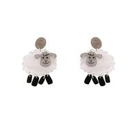 Funny Weird Cute Acrylic Big Rooster Chicken Panda Dinosaur Sheep Drop Dangle Creative Cartoon Anime Lightweight Earrings Jewelry for Women, Metal, acrylic