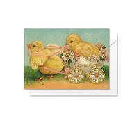Funny Weird Victorian Easter Greeting Card with Envelopes (A Joyful Easter Chicks)