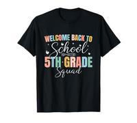 Funny Welcome Back To School 5th Grade Squad T-Shirt