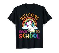 Funny Welcome Back To School Unicorn Men Women Kids T-Shirt