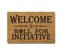 Funny Welcome Doormat(23.6 x 15.7 inch) Non-Slip mat Gift mat Personalized Home Decor mats for in Door Kitchen Entrance Rugs and Mats (Welcome Roll for Initiative)