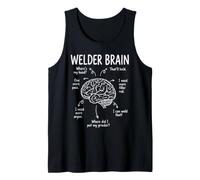 Funny Welder Brain Fabricator Trade Humor Tank Top