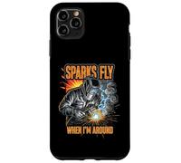 Funny Welder Sparks Fly Fabricator Humor Design Case for iPhone 11 Pro Max