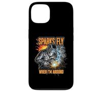 Funny Welder Sparks Fly Fabricator Humor Design Case for iPhone 13